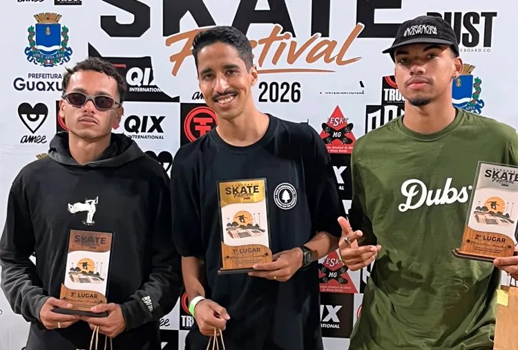 Skatista de Sete Lagoas vence etapa do Circuito Mineiro e segue na briga pelo título estadual