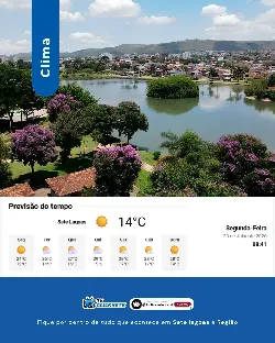 Sol predomina e tempo seco marca esta segunda-feira em Sete Lagoas