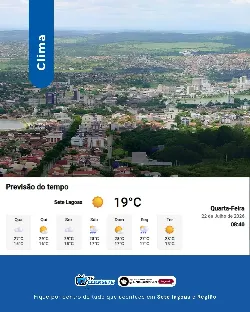 Clima em Sete Lagoas: quarta-feira será de tempo firme, sol entre nuvens e temperatura agradável