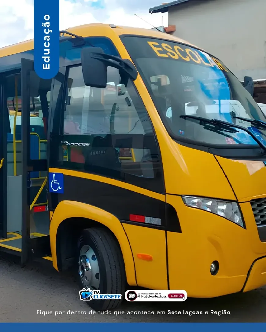 Prefeitura de Sete Lagoas abre cadastro para transporte escolar de alunos da EJA; inscrições vão até 20 de agosto