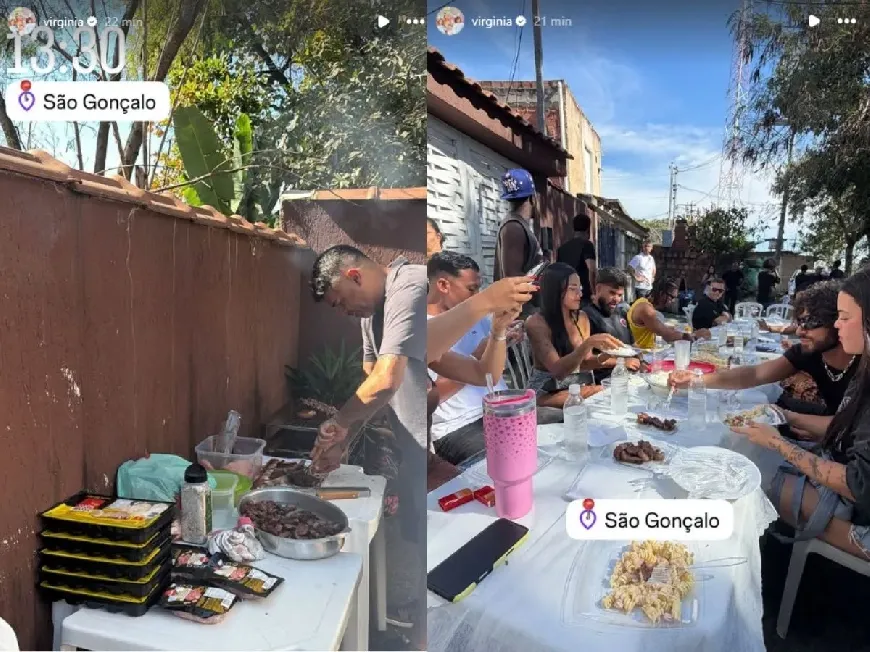 Virginia Fonseca aparece em São Gonçalo, cidade natal de Vini Jr., no Rio de Janeiro