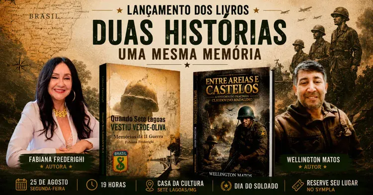 Dois livros, uma só história: soldado de Sete Lagoas inspira lançamento literário