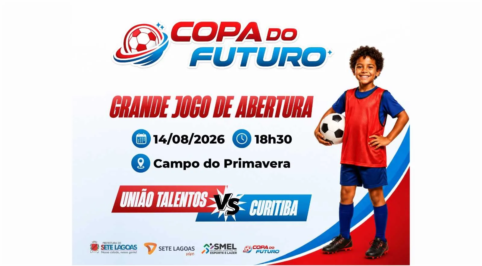 Copa do Futuro 2026 começa neste fim de semana e reúne jovens promessas de Sete Lagoas e região