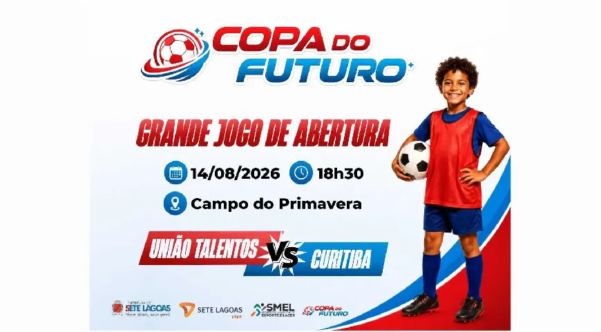 Copa do Futuro 2026 começa neste fim de semana e reúne jovens promessas de Sete Lagoas e região