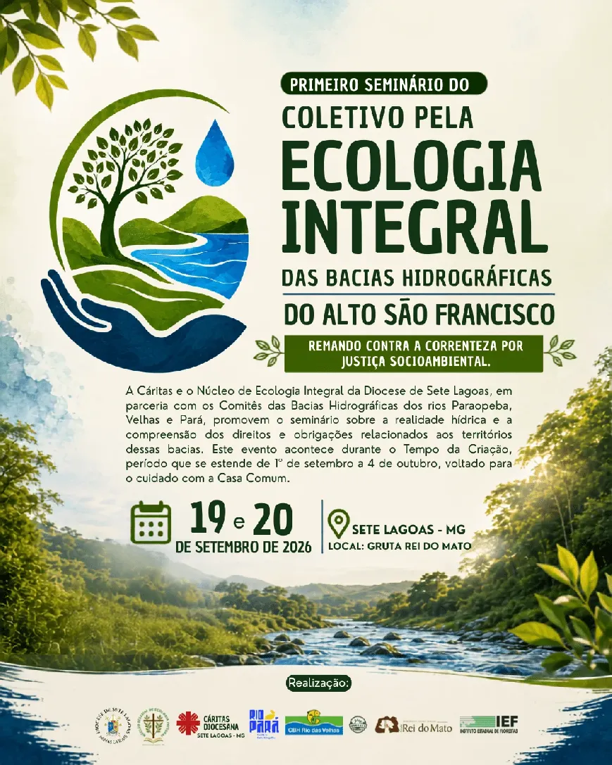 Sete Lagoas sedia seminário em defesa da água e da justiça socioambiental