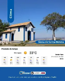 Previsão do tempo: sexta-feira (21) tem sol e calor em Sete Lagoas
