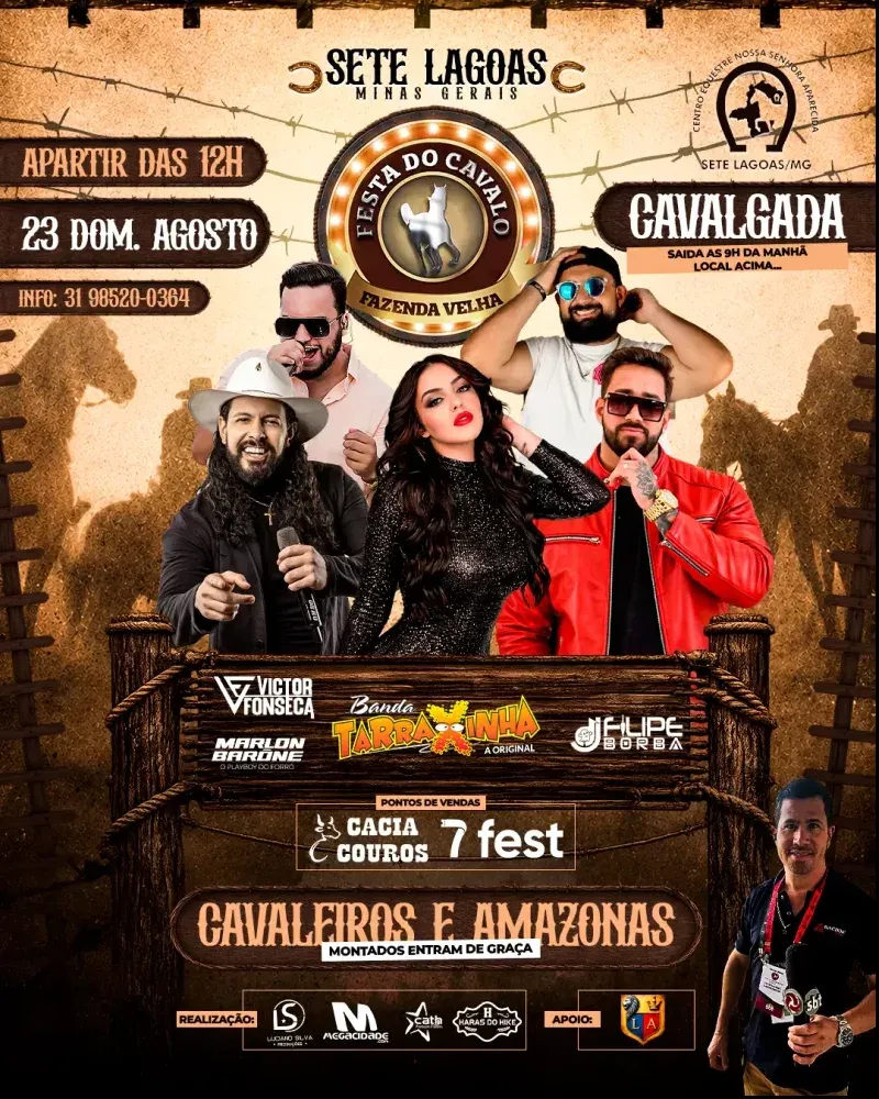 Festa do Cavalo agita a Fazenda Velha neste fim de semana em Sete Lagoas