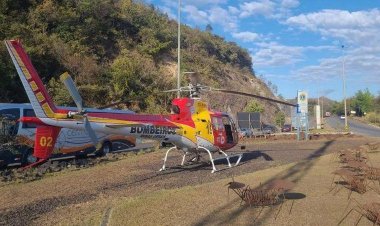 Duas pessoas ficam feridas em acidente entre motocicleta e caminhão na MG-030, na Grande BH