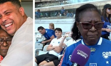 Dona Elizabeth, moradora de Sete Lagoas, chora na volta ao Mineirão após 34 anos e conhece Ronaldo