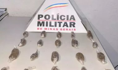 Homem é preso com 5 pedras de crack, 24 buchas e 01 tablete de maconha, em Sete Lagoas