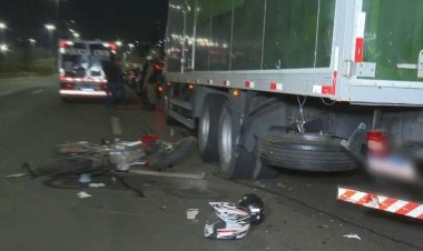 Motociclista morre após bater em traseira de caminhão parado no Anel Rodoviário de BH
