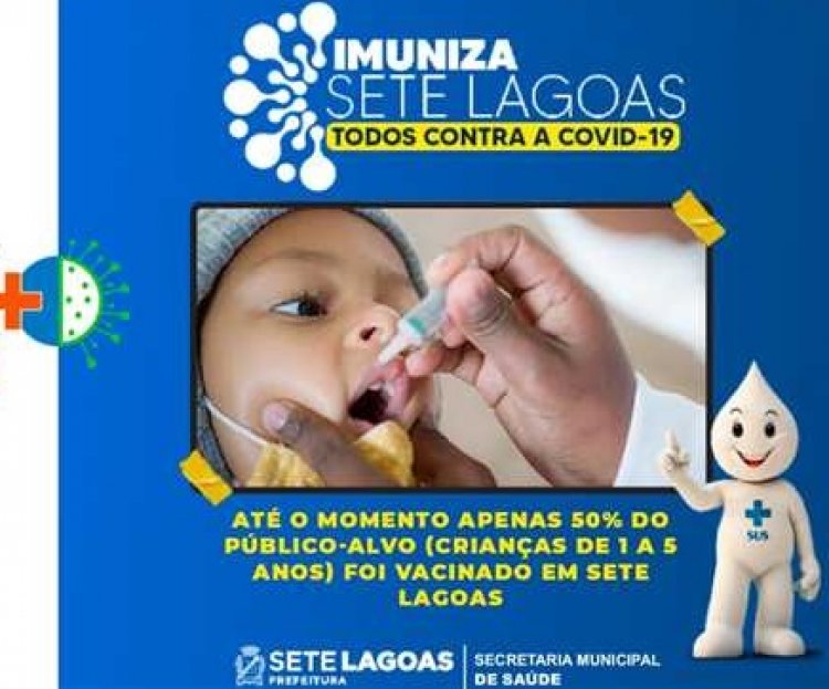 Vacinação contra a poliomielite termina na próxima sexta-feira (30), em Sete Lagoas