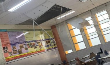 Teto do colégio cede e deixa quatro estudantes levemente feridos na Grande BH