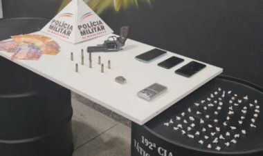 Polícia prende dupla com 70 pedras de crack, 2 buchas de maconha e revólver, em Sete Lagoas