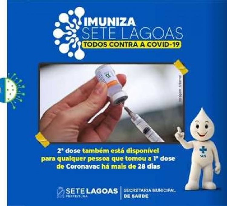 Coronavac para crianças de 3 e 4 anos foi retomada em Sete Lagoas a partir desta terça-feira (4)