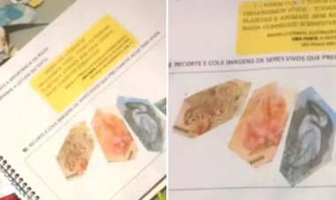 Criança corta dinheiro para fazer lição de casa em Pedro Leopoldo