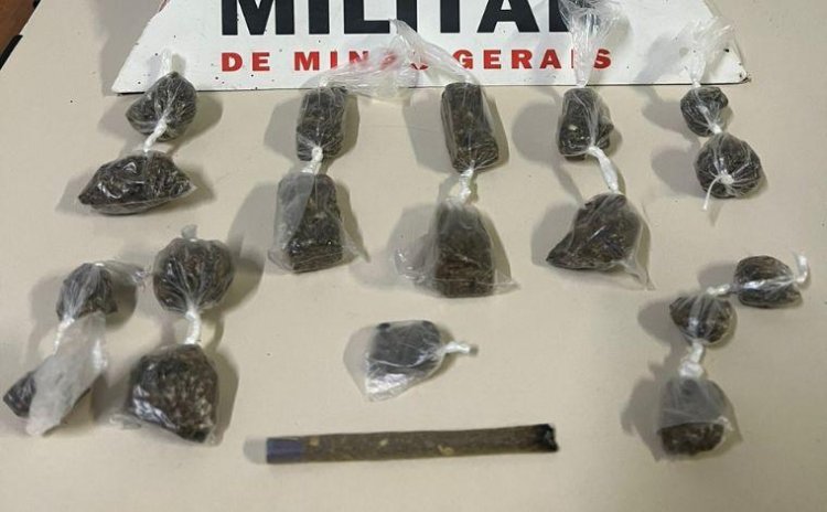 PM prende suspeito de tráfico de drogas no bairro Bernardo Valadares em Sete Lagoas