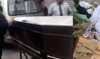 Mãe se revolta com lixo dentro de caixão do filho que morreu após ter atendimento negado por seis hospitais