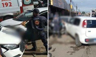 Ciclista tem perna esmagada por carros durante briga de trânsito com motorista de app