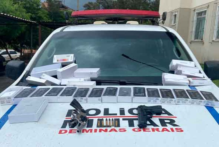 PM recupera celulares e tablet roubados de loja no centro de Paraopeba
