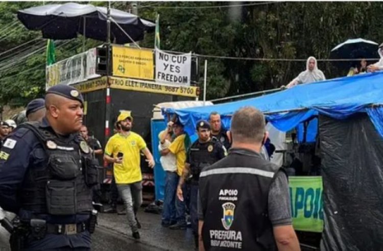 LIMINAR: Justiça garante a empresário direito de se manifestar em frente a quartel; estrutura deve ser devolvida
