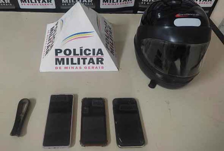 PM age rápido e prende ladrão que levou três celulares de adolescentes em Paraopeba