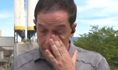 Repórter da Globo chora ao ver abuso de comerciantes e litro d’água ser vendido a R$ 93, no litoral de SP