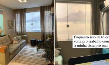 FAKE: jovem se surpreende ao descobrir que ‘vista para o mar’ no Rio é adesivo em janela