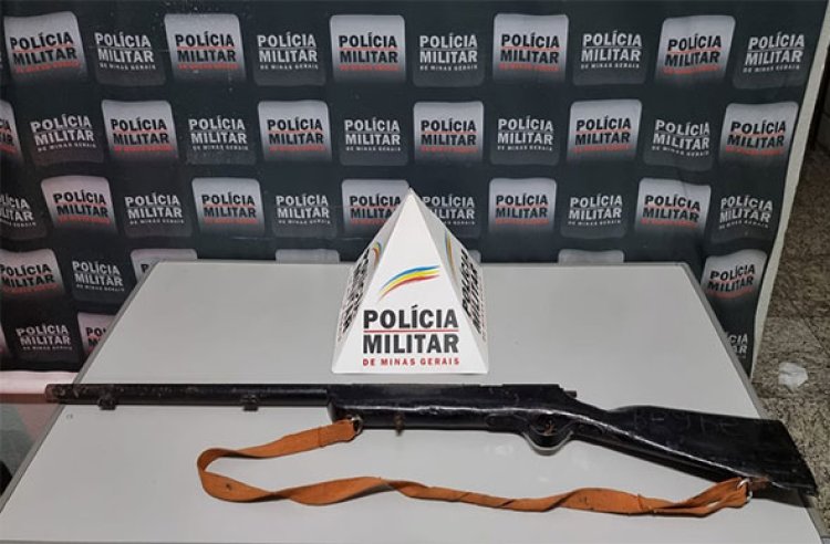 Polícia Militar realiza apreensão de arma de fogo em residência no bairro Santa Luzia