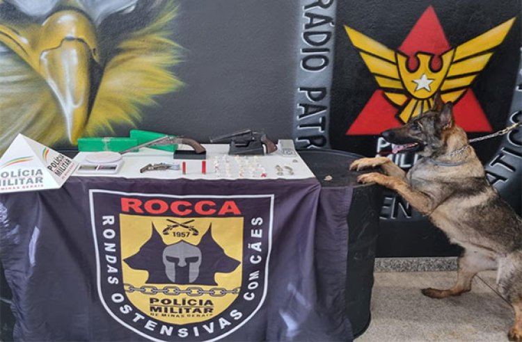 Polícia Militar apreende armas e drogas em operação no bairro Itapoã em Sete Lagoas