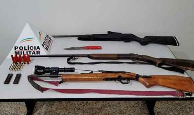 PM prende motorista de caminhão que levava armas no veículo em Jequitibá