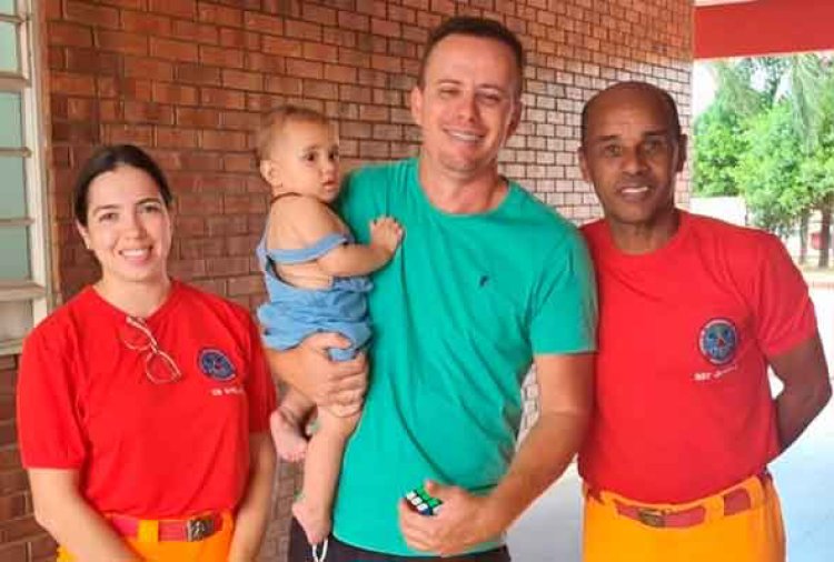 Bombeiros salvam vida de criança engasgada em Sete Lagoas