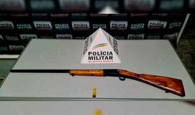 Agressor de mulher é preso portando espingarda na zona rural de Cordisburgo