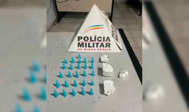 Homem com pedras brutas e pinos de cocaína é preso em Capim BrancO
