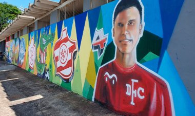 Democrata lança campanha e torcida vai escolher ídolos para painel de grafite na Arena
