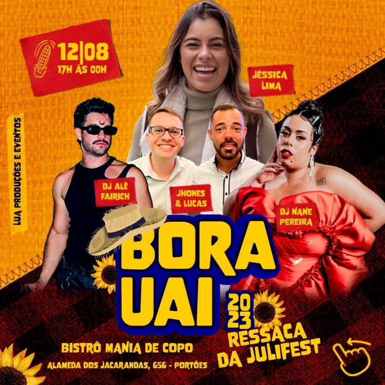 Bora Uai: Ressaca da Julifest 2023 agita Itabirito neste sábado