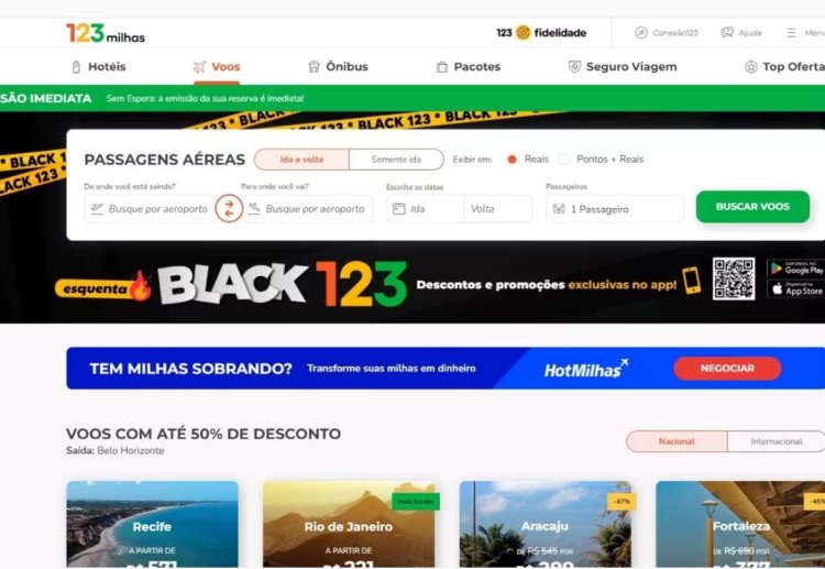 Em meio a recuperação judicial, 123milhas lança promoções de Black Friday
