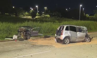 Policial militar e mais duas pessoas ficam feridos em acidente na Via Expressa, em Belo Horizonte