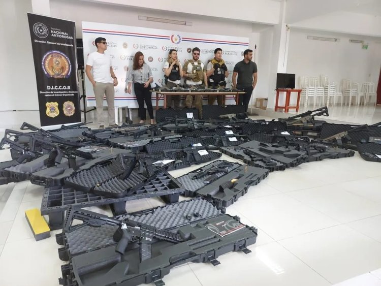 Polícia apreendeu no Paraguai 1,8 mil armas em megaoperação contra suspeitos de armar facções brasileiras