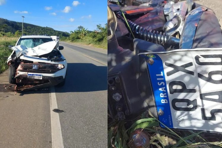 Mãe e filho morrem em acidente entre carro e moto na BR-381 em MG