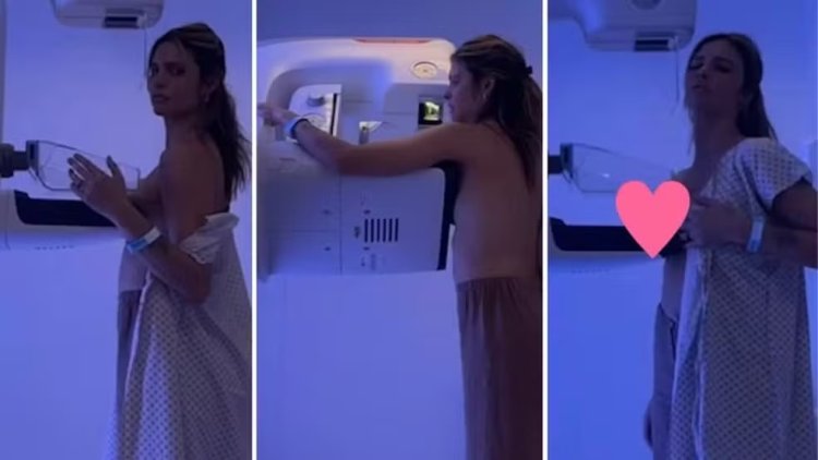 Fernanda Lima mostra exame de mamografia e reforça: 'Prevenção, cuidado, saúde da mulher'