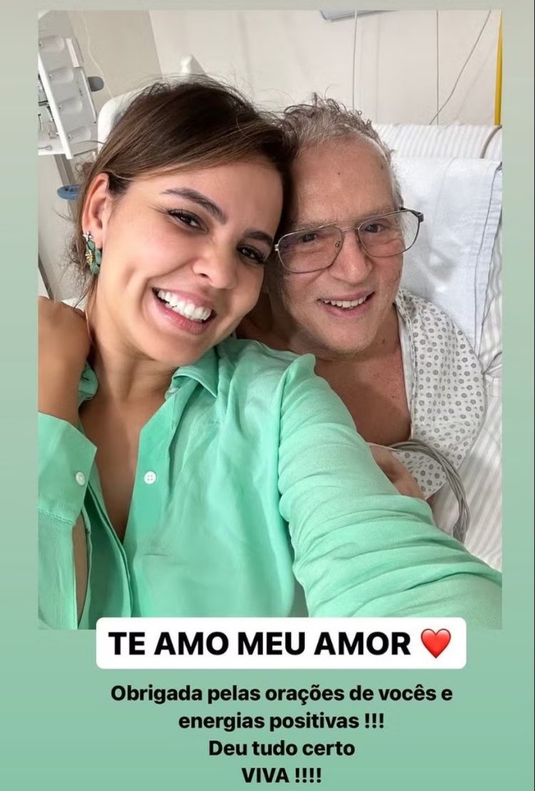 Esposa de Carlos Alberto de Nóbrega diz que cirurgia do marido deu certo: 'Obrigada pelas orações'