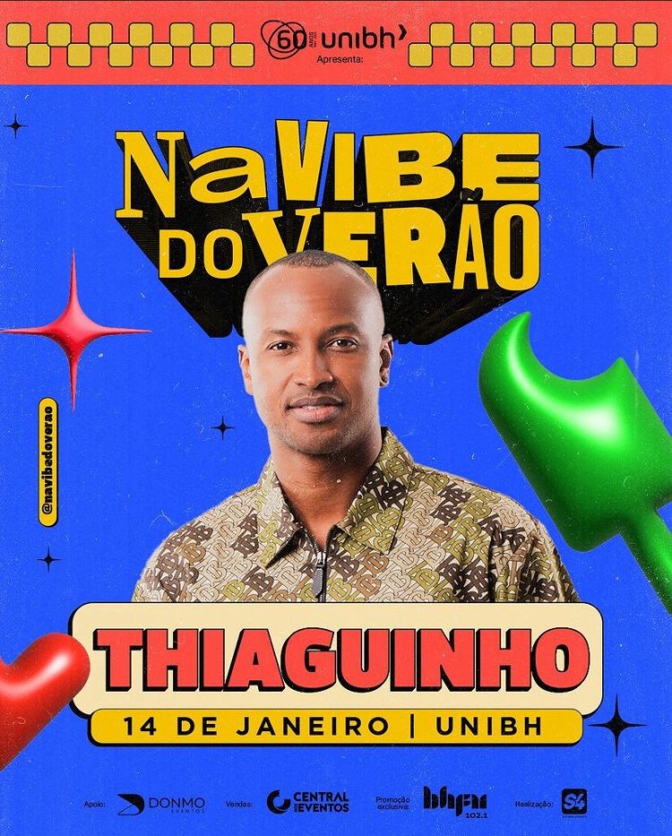 Thiaguinho em BH: "Na Vibe do Verão" é o primeiro grande evento do ano na capital