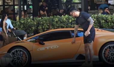 Empresário que foi o 1º amante de Gracyanne é flagrado em carro de R$ 5 milhões