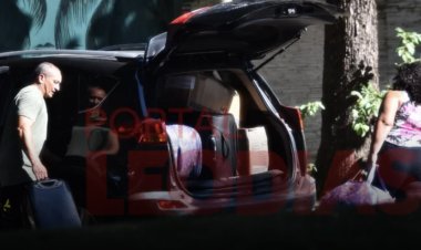 De mala e cuia! Funcionários são vistos tirando bens de Belo de casa onde vivia com Gracyanne