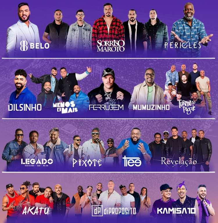Samba Prime: maior festival de samba e pagode do país agita BH na próxima semana