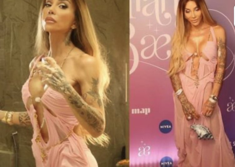 Look ousado e sem peça íntima: Maya Massafera marca presença em premiação para transexuais