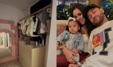 Closet e piscina de bolinha: Bruna Biancardi faz tour pelo quarto de Mavie
