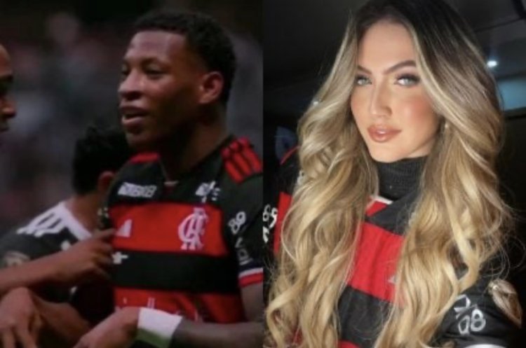 Apaixonado! Gonzalo Plata ‘faz o M’ de Maiara Braga em vitória do Flamengo