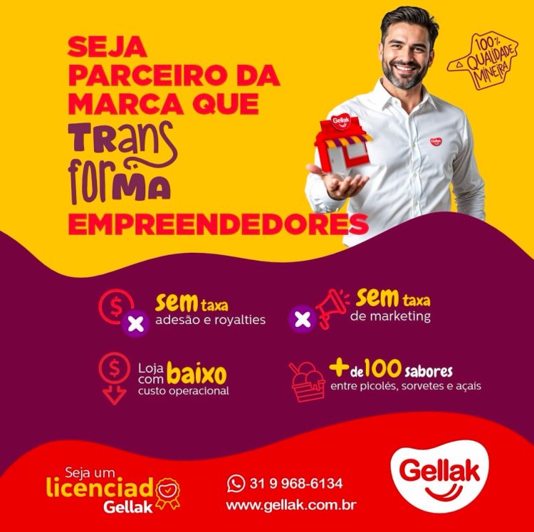 Seja um licenciado Gellak e torne-se um empreendedor de sucesso!
